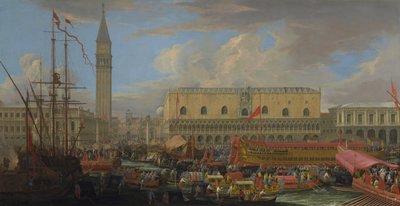 San Marco Havzasından Kalkış Bucintoro, 1710 by Luca Carlevaris