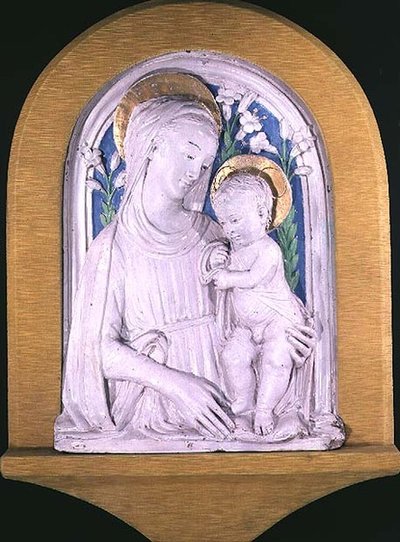 ಮಡೋನಾ ಮತ್ತು ಚೈಲ್ಡ್‌ಟರ್ಕ್ by Luca Della Robbia