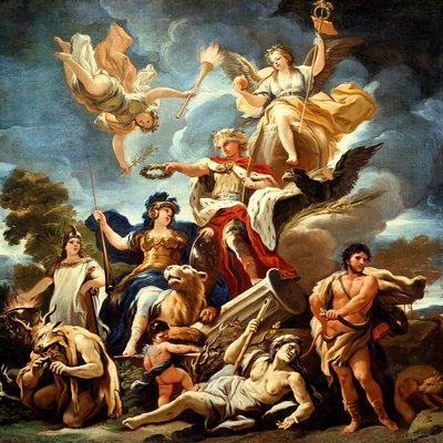 Kalenin Alegorisi, Luca Giordano, tuval üzerine yağlı boya by Luca Giordano