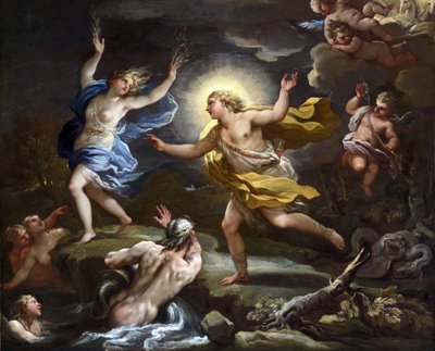 Barok : Apollo ve Daphne par Giordano, Luca (1632-1705). Tuval üzerine yağlıboya by Luca Giordano