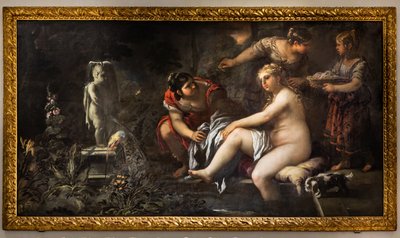 Bathsheba, 16. yüzyılın ikinci yarısı (tuval üzerine yağlı boya) by Luca Giordano