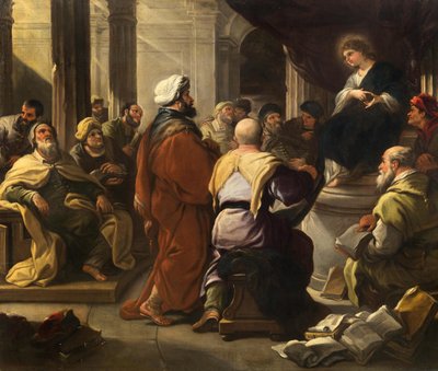 Doktorlar Arasında İsa, yaklaşık 1665. by Luca Giordano