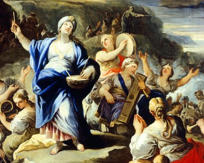 Luca Giordano (1634-1705), bakır üzerine yağlı boya, Miriam