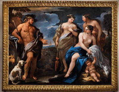 Paris'in Yargısı, 17. yüzyılın ikinci yarısı (tuval üzerine yağlı boya) by Luca Giordano