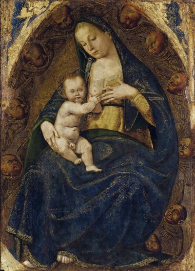 Hemşirelik Madonna, c. 1482-1485. by Luca Signorelli