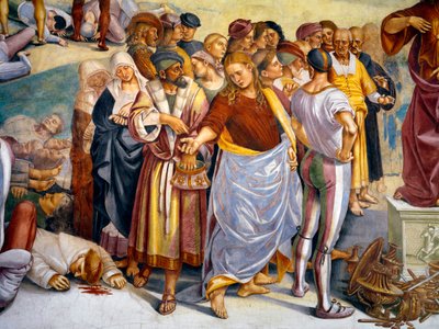 “Antechrist'in tahmini ve gerçekleri” 1499-1502 (fresk) by Luca Signorelli