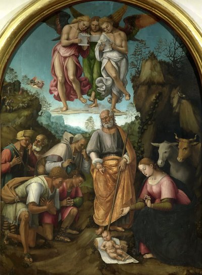 Çobanların Tapınması, 1521. by Luca Signorelli