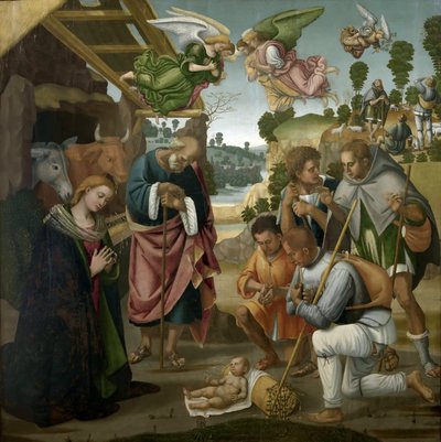 Çobanların Tapınması, 1522. by Luca Signorelli