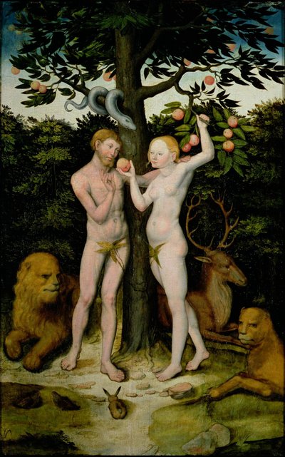 Adem ve Havva by Lucas Cranach the Elder