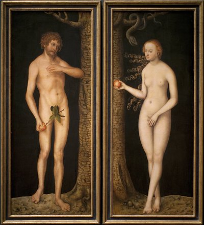 Adem ve Havva, c.1510-20 by Lucas Cranach