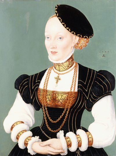Danimarkalı Anne portresi by Lucas Cranach