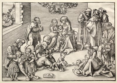 Kutsal Aile ve Kindred by Lucas Cranach