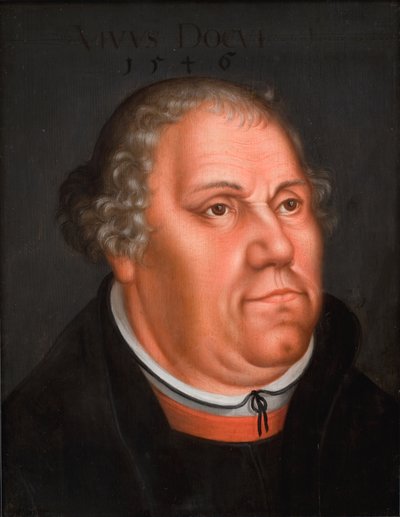 Martin Luther'in Portresi (1483-1546) by Lucas Cranach d.Y.