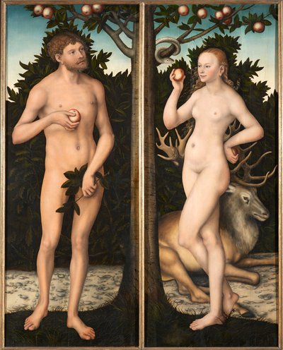 Adem ve Havva. by Lucas Cranach the Elder