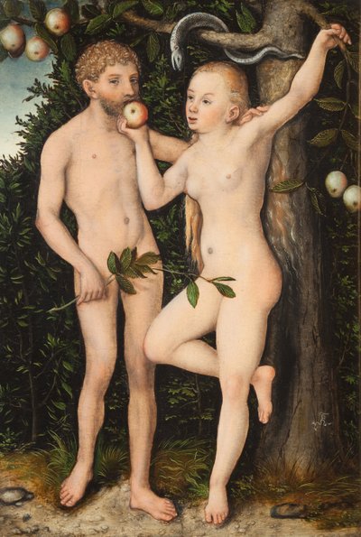 Adem ve Havva by Lucas Cranach the Elder