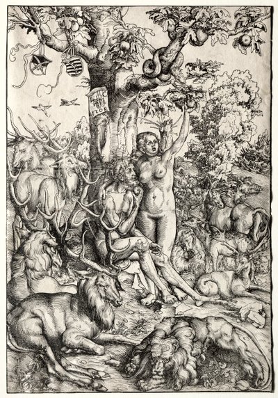 Adem ve Havva Cennette, 1509. by Lucas Cranach the Elder