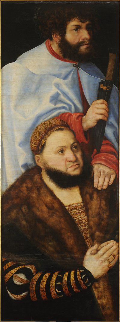 Bakire Sunağı ya da Prensler Sunağı [sol kanat] by Lucas Cranach the Elder