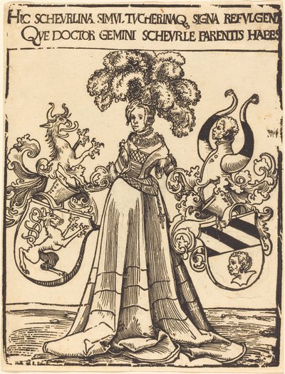 Scheurl ve Tucher Bookplate by Lucas Cranach the Elder