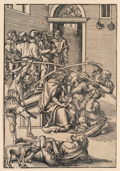 Dikenlerin Taçlanması, "Tutku"dan bir örnek by Lucas Cranach the Elder