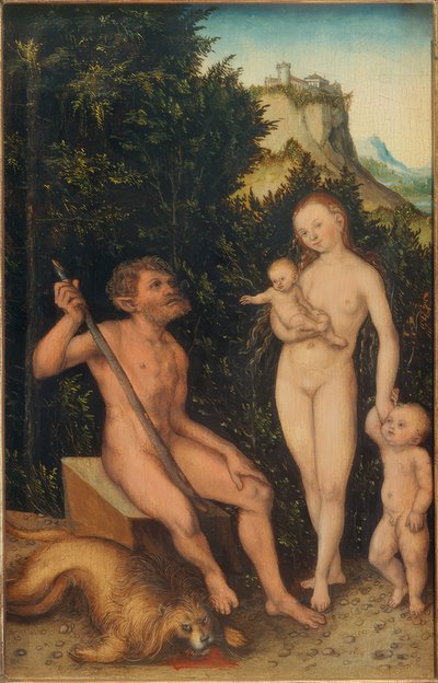 Doğa ailesi by Lucas Cranach the Elder