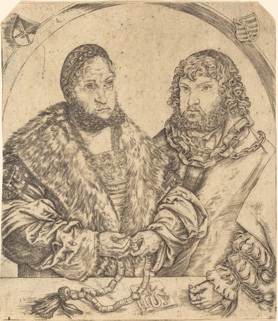 Bilge Frederick ve Saksonya Sabiti John by Lucas Cranach the Elder