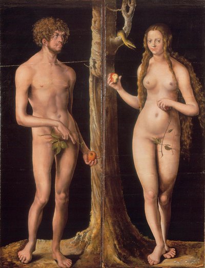Almanca: Adam und Eva Adem ve Havva by Lucas Cranach the Elder