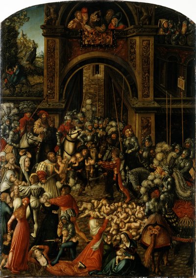 Almanca: Bethlehemitischer Kindermort Masumların Katliamı by Lucas Cranach the Elder