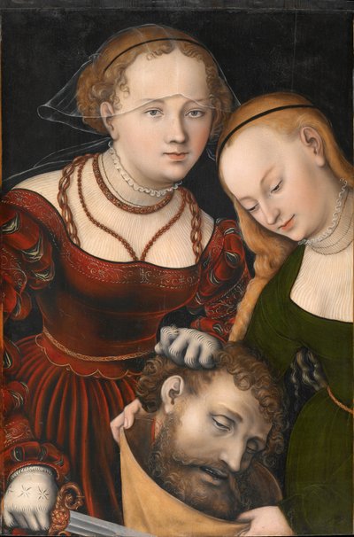 Almanca: Judith mit dem Haupt des Holofernes und einer Dienerin Judith with head of Holofernes and a servant by Lucas Cranach the Elder