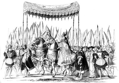 İmparatorluk alayı, 1529-1530 1849. by Lucas Cranach the Elder