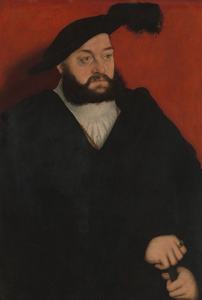 Johann 1498-1537, Saksonya Dükü, yak. 1534-37. by Lucas Cranach the Elder