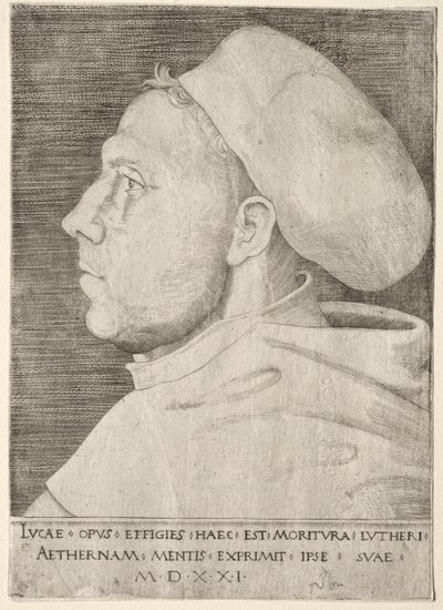 Martin Luther. by Lucas Cranach the Elder