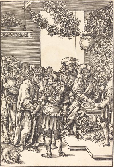 Pilatus Ellerini Yıkamak by Lucas Cranach the Elder