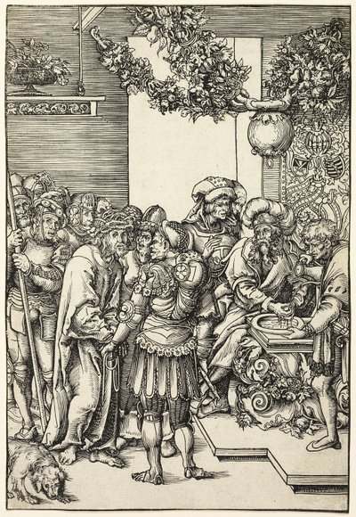Pilatus Ellerini Yıkarken, Tutku filminden by Lucas Cranach the Elder