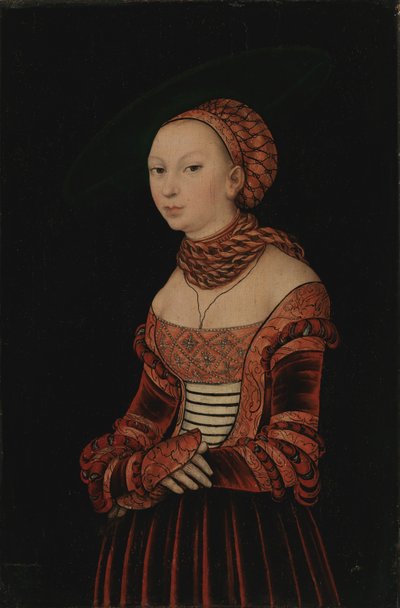 Genç Bir Kadının Portresi, 1525. by Lucas Cranach the Elder