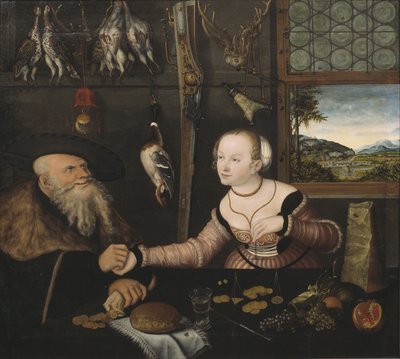 Uyumsuz Çift, 1532 by Lucas Cranach the Elder