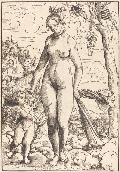 Venüs ve Aşk Tanrısı by Lucas Cranach the Elder