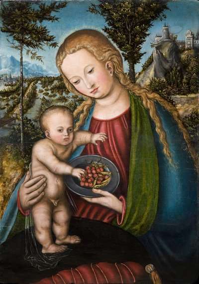 Kirazlı Bakire, yaklaşık 1506 by Lucas Cranach the Elder