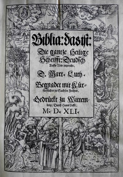 Kapak tasarımı Biblia, Martin Luther, 1541. by Lucas Cranach the Younger