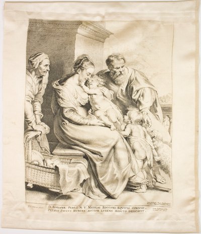 Aziz John ve Aziz Elizabeth ile Kutsal Aile by Lucas Emil Vorsterman