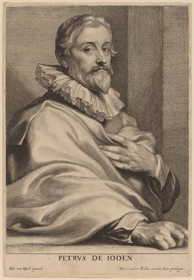Yaşlı Pieter de Jode by Lucas Emil Vorsterman after Sir Anthony van Dyck