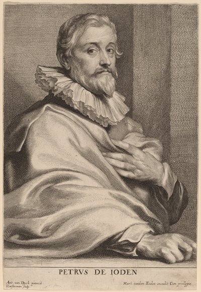 Yaşlı Pieter de Jode by Lucas Emil Vorsterman after Sir Anthony van Dyck