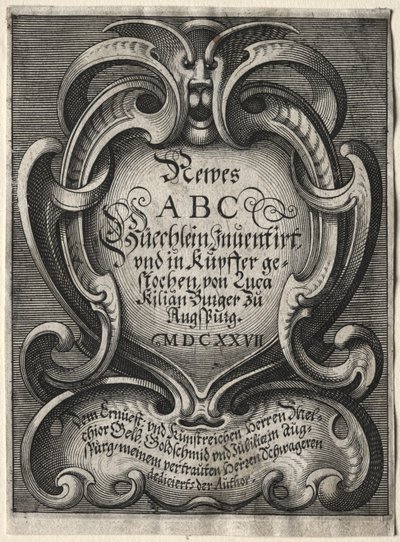 Yeni ABC Kitapçığı, 1627. by Lucas Kilian