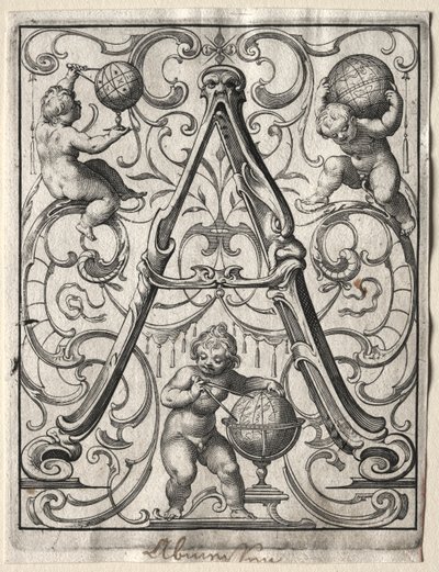 Yeni ABC Kitapçığı: A, 1627. by Lucas Kilian