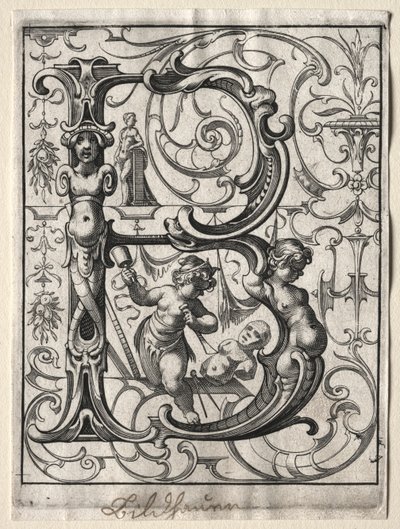 Yeni ABC Kitapçığı: B, 1627. by Lucas Kilian