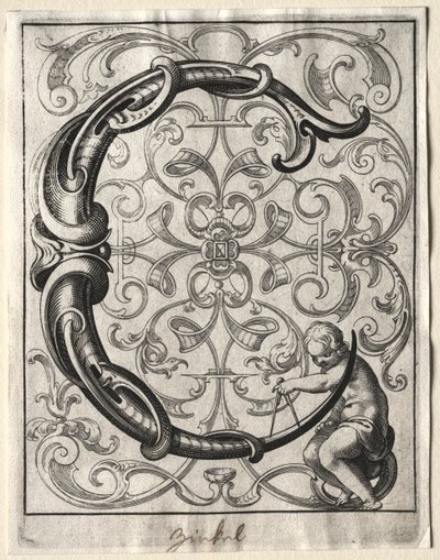 Yeni ABC Kitapçığı: C, 1627. by Lucas Kilian