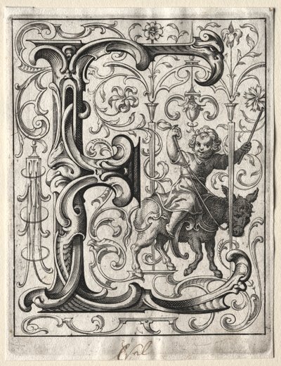 Yeni ABC Kitapçığı: E, 1627. by Lucas Kilian