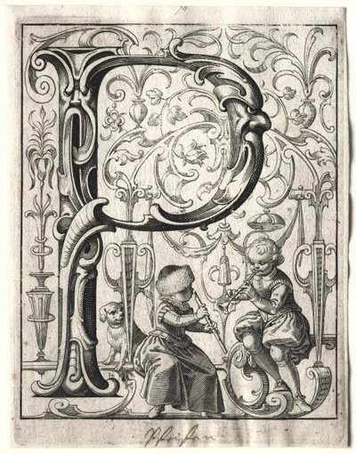 Yeni ABC Kitapçığı: S, 1627. by Lucas Kilian