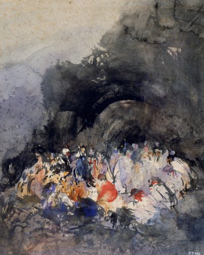 Şekil Grubu by Eugenio Lucas Velázquez