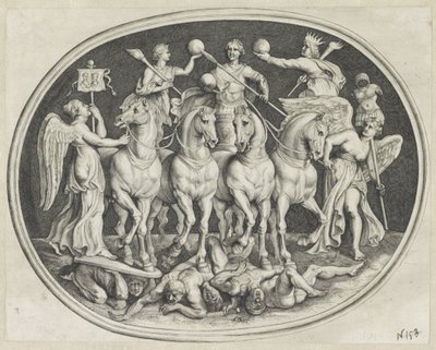 Allegorische zafer van keizer Licinius Varie Figueri de Agati Antique (seri başlığı) by Lucas Vorsterman (I)