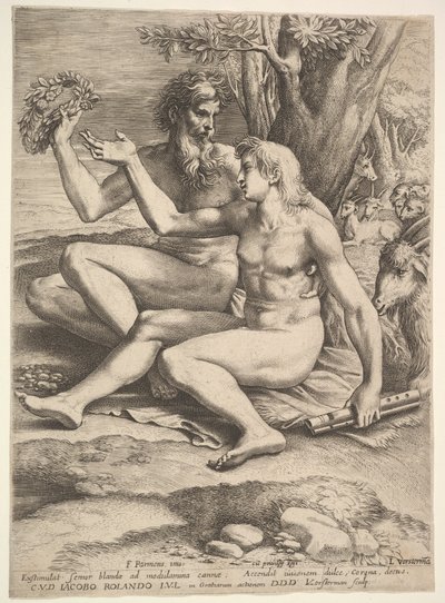 İki Çıplak Çoban, 17. yüzyıl. by Lucas Vorsterman